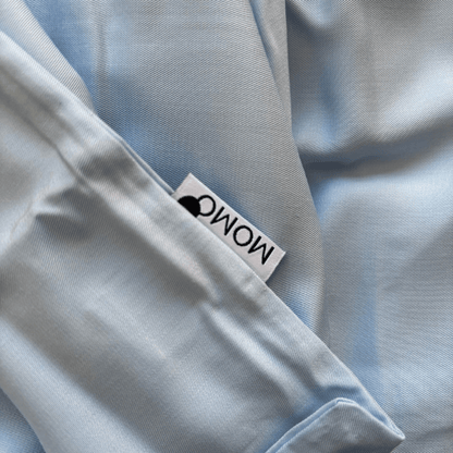Azul bambu roupa de cama by Momo Cotton – Logo 2