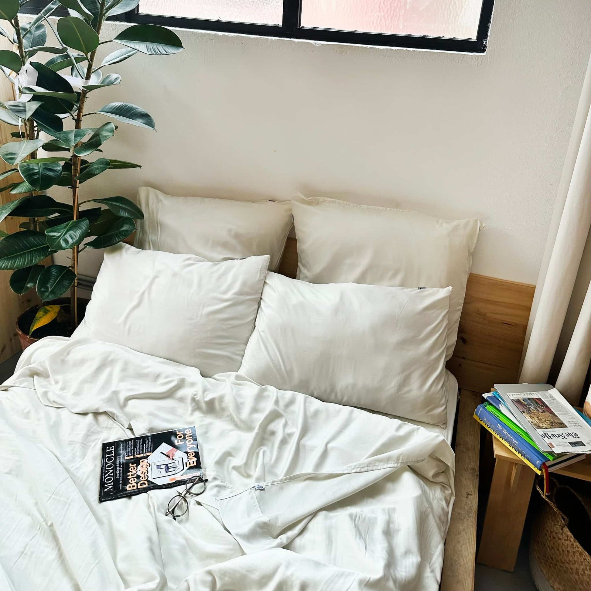 Complete beige bamboe handdoekenset – bad, handen, gezicht en badmat, zacht, absorberend en duurzaam
