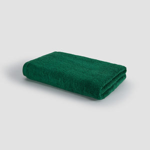 Toalha de mão verde em bambu da Momo Cotton – macia, absorvente, seca rápido e sustentável